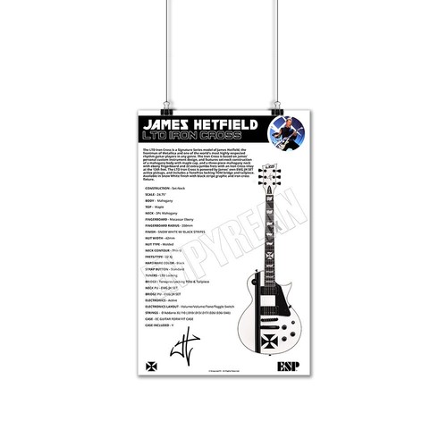 James hetfield esp ltd - james, iron