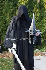 Le Roi Sorcier d'Angmar Costume Complet Seigneur des Anneaux Dark Nazgul X-ma...