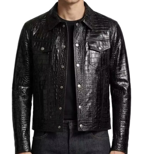 Veste cuir noir homme - veste,