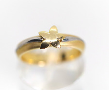 Niessing Bicolore 750 – 18kt Femme Bague en Or Gg Wg Fleur Étoile Fleurs,Rg. 53
