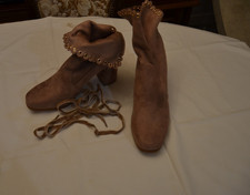 boots bottines beige marron