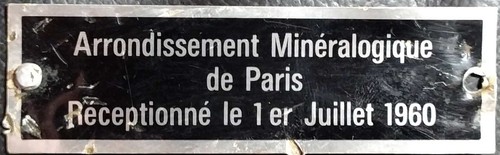 Rare plaque de réception - de,