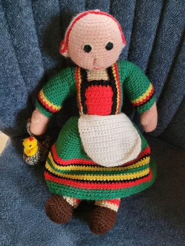Poupée bécassine tricot - poupÉe, en