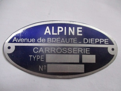 Plaque signalétique renault - plaque,