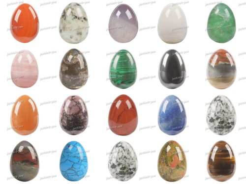 30mm gemstone crystal egg - 30mm,