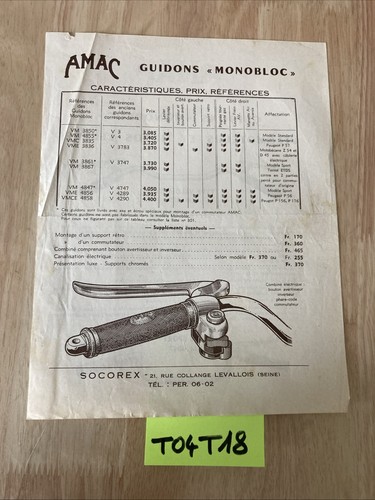 Amac catalogue prix tarif - prix,