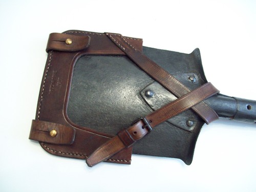 Militaria ww1 étui cuir porte - cuir,