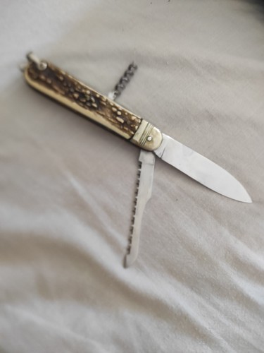 Ancien couteau poche manche - ancien,