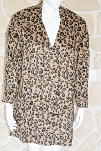 Manteau motif léopard neuf