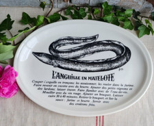 ANCIENNE ASSIETTE GIEN OVALE