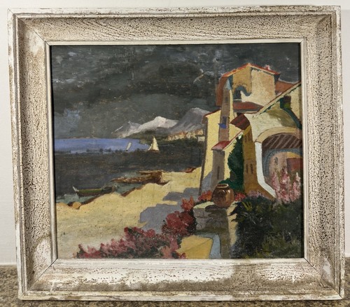 Ancienne huile sur panneau - ancienne,