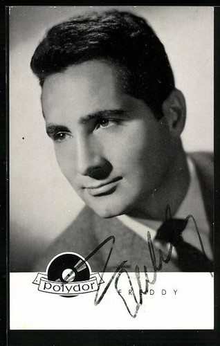 Carte postale chanteur freddy - postale,