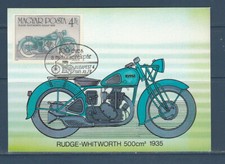 Etb carte  Hongrie  moto