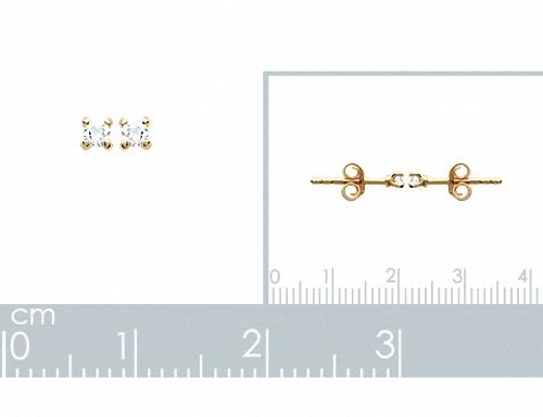 Boucles oreilles 2mm puces - 2mm,