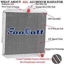 3-Rangées Radiateur Pour Land