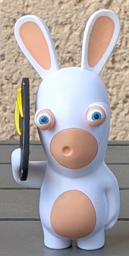 Figurine lapin crétin burger - figurine,