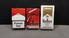 Lot de 3 paquets de cigarettes vides MARLBORO  (Anciens - vintage)