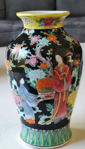 Vase japonais famille - vase, rose