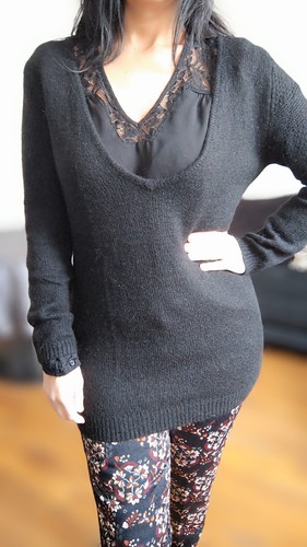 Pull long noir neuf - pull,