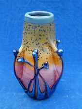 SUPERBE RARE ! VASE ANCIEN Old - MICHELE LUZORO / BIOT - 23 CM