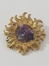 Broche soleil vintage KRISTEN