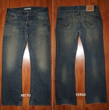 JEANS LEVIS 512 "Bootcut" W33 L32 (FR t43) bleu foncé délavé 1109