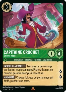 Lorcana capitaine crochet - lorcana,