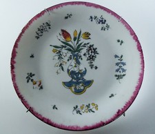 MEISSEN SAXE PORCELAINE ASSIETTE EN ÉMAILLE ART NOUVEAU SIGNE