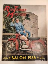 RTM Revue Technique Motocycliste Special 1954 ancien Revue Moto scooter
