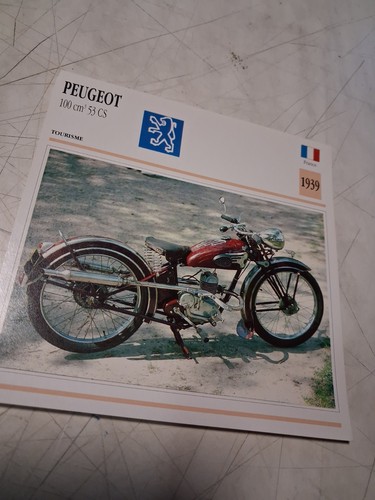 Peugeot 100 53cs - 1939, fiche