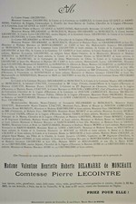 DELAMARRE DE MONCHAUX Comtesse