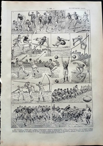 Ancienne planche originale de - ancienne,