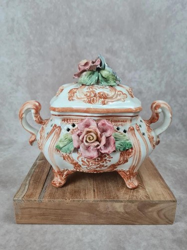 Soupière ancienne faïence - soupière,