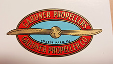 Autocollant D'Hélice D'Avion Gardner Ensemble De 2 Années 1920 - 1940