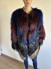 Manteau mi long en fausse fourrure Morgan taille S jamais porté 