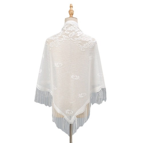 Echarpe triangle dentelle - echarpe,