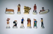 Série de fèves complète "Fort Boyard" + Hors série Tête de tigre dorée