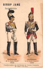 Chromos.AM13567.Sirop Jane.10x6 cm environ.Transformation uniformes armée Fra