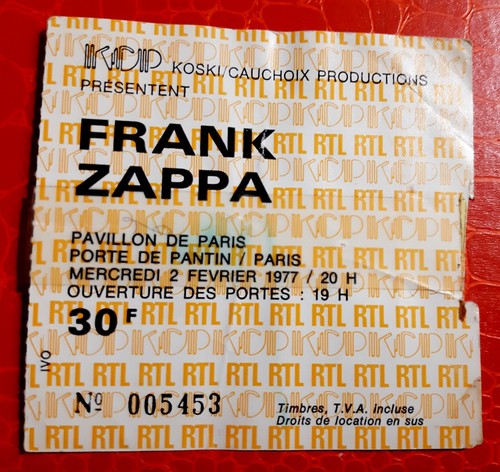 Ticket billet used - billet, place