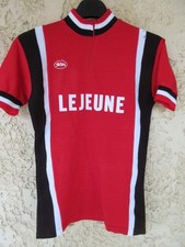 Maillot cycliste LEJEUNE vintage années 70 LE ROC ancien shirt trikot rouge S