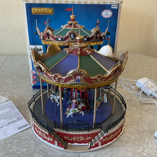 Lemax equestrian carousel - equestrian,