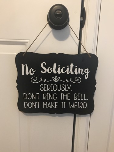 Novelty metal soliciting - novelty,