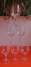 VERRE À VIN X 6 VINTAGE 16 CL EN CRISTAL D'ARQUES MODÈLE MATIGNON H : 13,8 CM