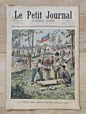 Petit Journal 1901: Secourisme-La fête des secouristes-Fédération Croix Blanche