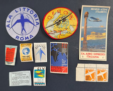 Lot de 10 Etiquettes de Bagage Anciennes / Vintage / LOT 2