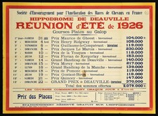 POSTER AFFICHE Deauville