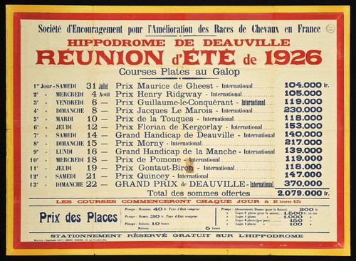 Poster affiche deauville - poster,