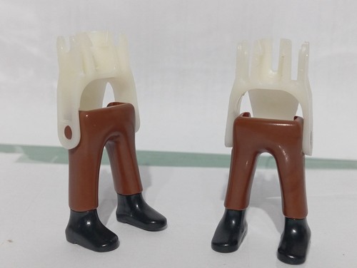 Playmobil jambes marron - x2,