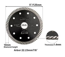 Disque Diamant Turbo 125mm