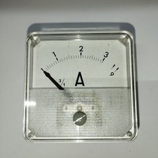 Ampèremètre analogique Galvanomètre  - 0 - 1 - 2 - 3 - 9 Amp.               PH1d